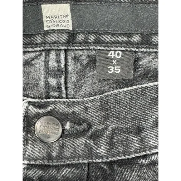 Marithe Francois Girbaud VTG Jeans Men 36x31 Black Baggy Wide Leg Y2K 90s Skater